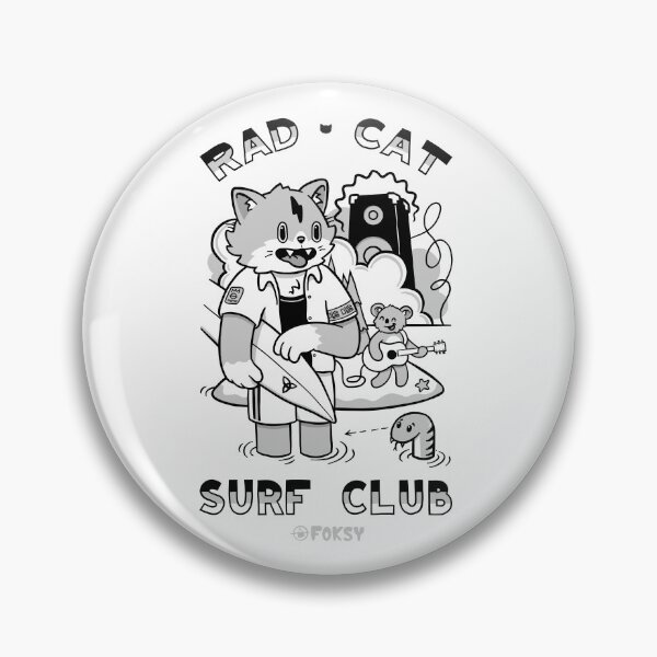 Item preview, Rad Cat Surf Club: Stoked Feline and Friends designed and sold by Foksy Art.