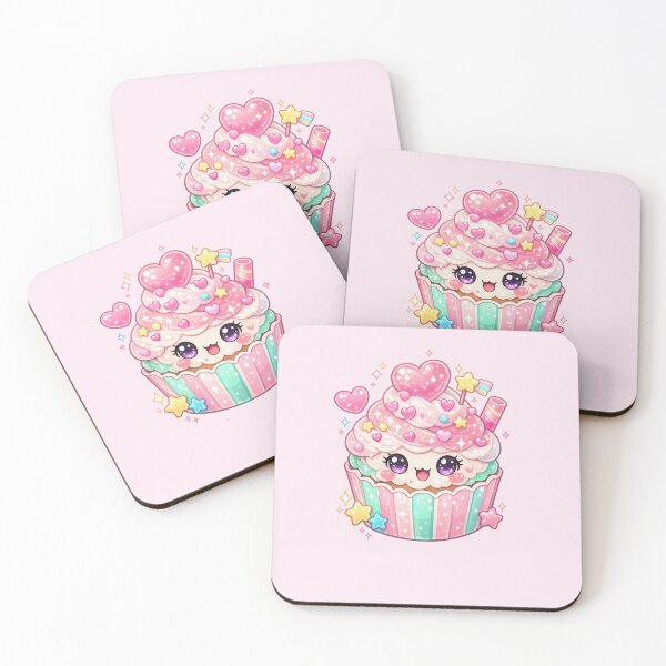Item preview, Pastel Kawaii Sweet Cupcake Art designed and sold by Sommium .