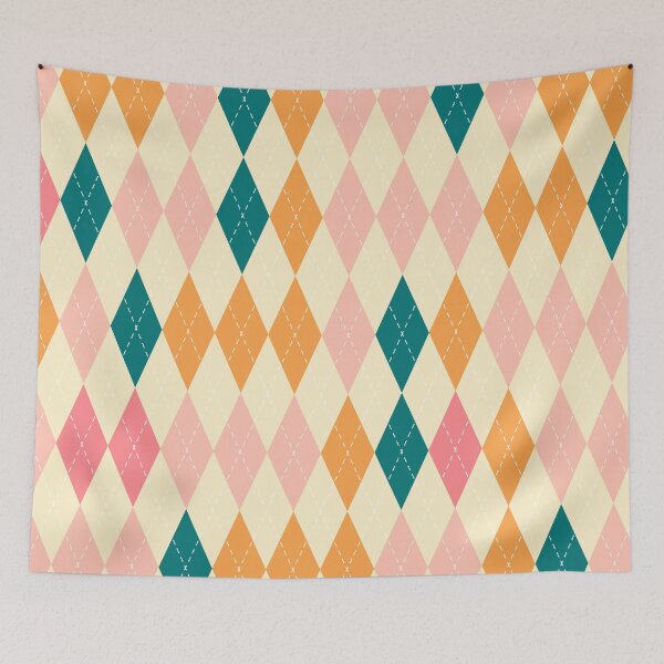 Item preview, Retro Preppy Argyle – Vintage Knit Diamond Plaid Pattern designed and sold by Frohyou.