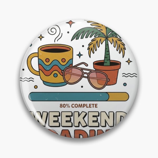 Item preview, Weekend Loading Funny Coffee Vacation Retro Design designed and sold by meghnad.