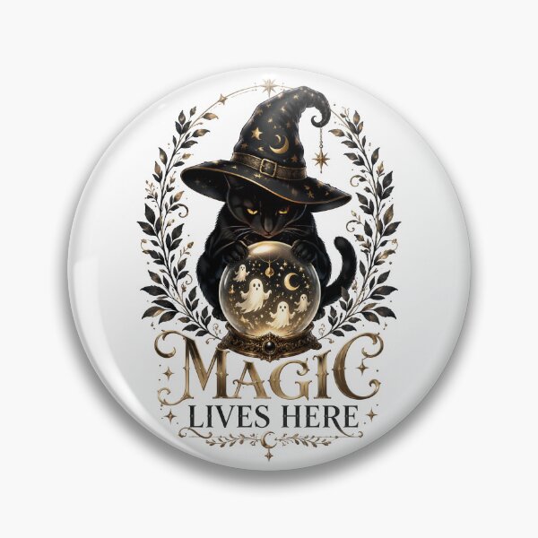 Item preview, Magic Lives Here Black Cat Crystal Ball designed and sold by Sovereign Supply Co..