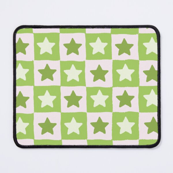 Item preview, Danish Pastel Checkerboard Stars – Y2K Retro Chequer & Star Pattern designed and sold by Frohyou.