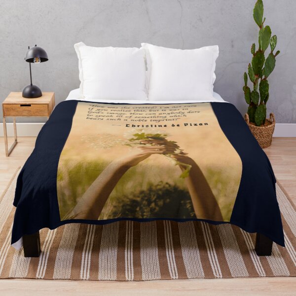 Item preview, Christine de Pizan quote: How was she created? I'm not sure if you realize this, but it was in God's image. designed and sold by artbleed.