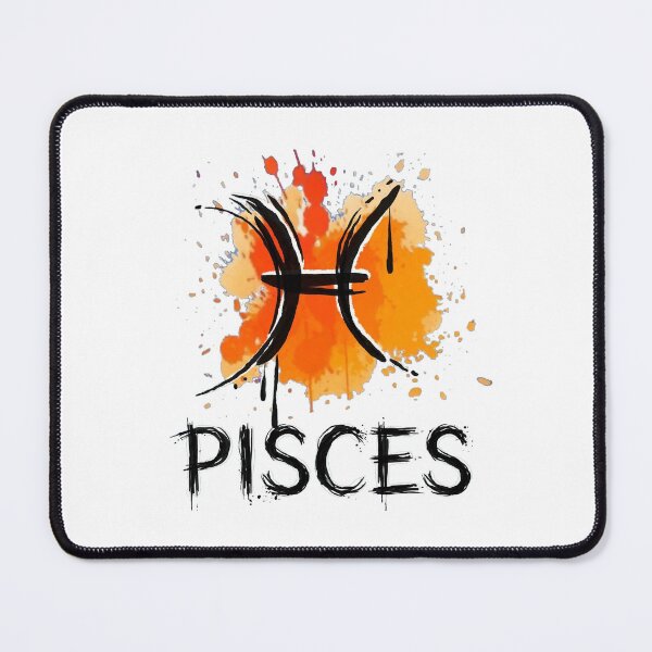 Item preview, Pisces Zodiac Sign Watercolor Grunge Orange Yellow Art designed and sold by Vibe-Vary.