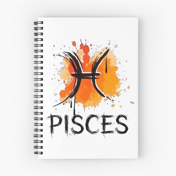 Item preview, Pisces Zodiac Sign Watercolor Grunge Orange Yellow Art designed and sold by Vibe-Vary.