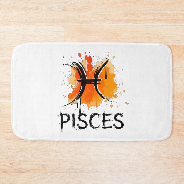 Item preview, Pisces Zodiac Sign Watercolor Grunge Orange Yellow Art designed and sold by Vibe-Vary.