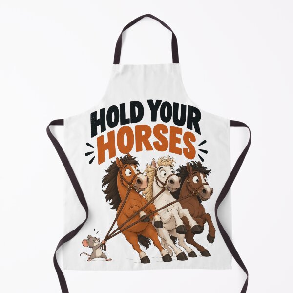 Item preview, Hold Your Horses – Funny Mouse & Horses designed and sold by Furflix.