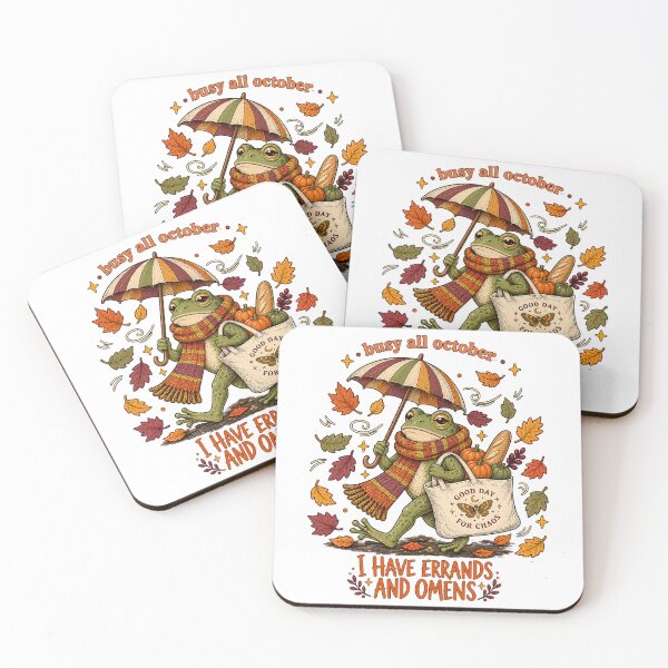Item preview, I Have Errands and Omens Shirt, Funny Frog Halloween Tee, Busy All October Shirt, Spooky Season Frog, Cute Fall Cottagecore Design designed and sold by webpatty.