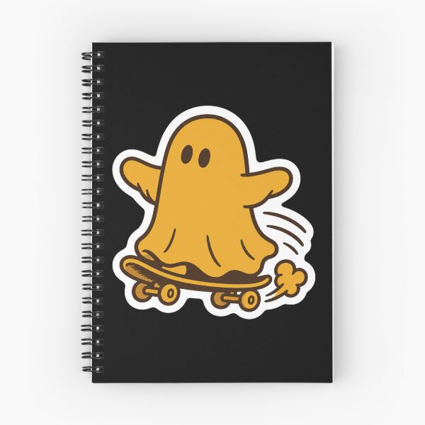 Item preview, Skating Ghost – Cute Yellow Skateboarder Cartoon designed and sold by Vision Crafted.
