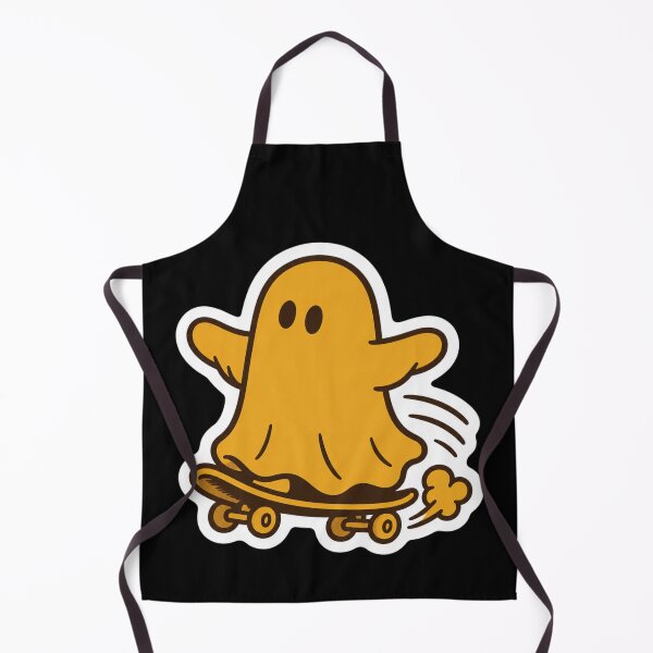 Item preview, Skating Ghost – Cute Yellow Skateboarder Cartoon designed and sold by Vision Crafted.