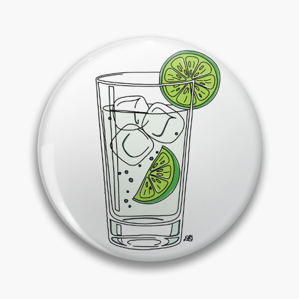 Item preview, Gin & Tonic Line Art Illustration designed and sold by Evil B Creative.