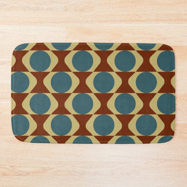 Item preview, Retro Danish Ovals – 1970s Geometric Hourglass & Circle Pattern designed and sold by Frohyou.