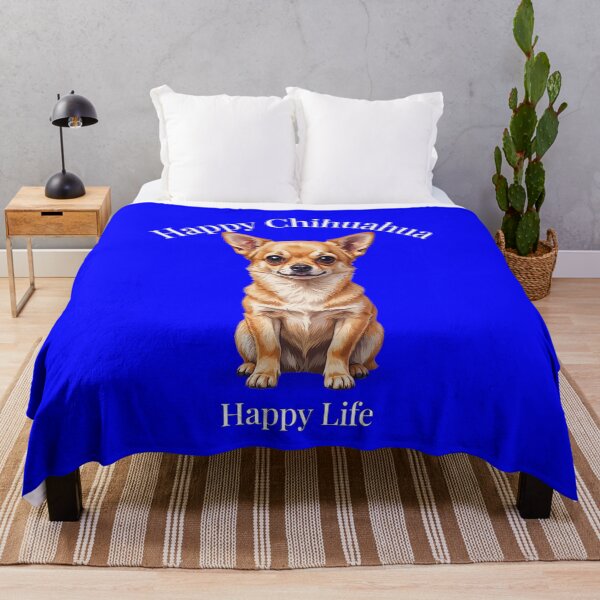Item preview, Happy Chihuahua Happy Life Pet Dog Owner Art Design designed and sold by fantasticdesign.