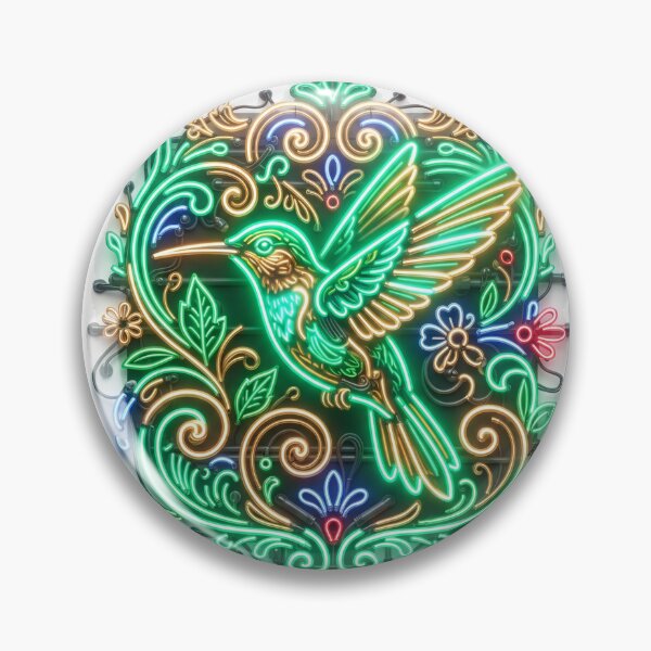 Item preview, Filleted Neon Hummingbird designed and sold by Esencia Argentina.