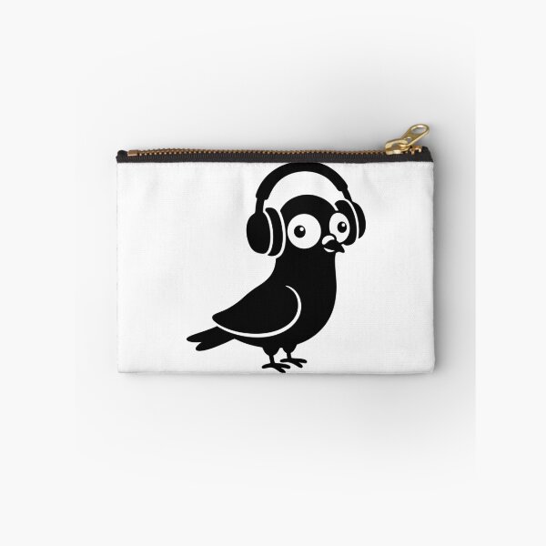 Item preview, A pigeon wearing headphones designed and sold by Surprised Hen.