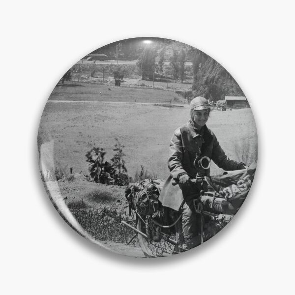 Item preview, 1915 Adeline and Augusta Van Buren on the first motorcycle trip across the country by women black and white photograph designed and sold by Astrid Arkhangelsky.