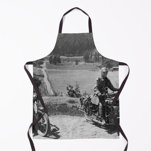 Item preview, 1915 Adeline and Augusta Van Buren on the first motorcycle trip across the country by women black and white photograph designed and sold by Astrid Arkhangelsky.