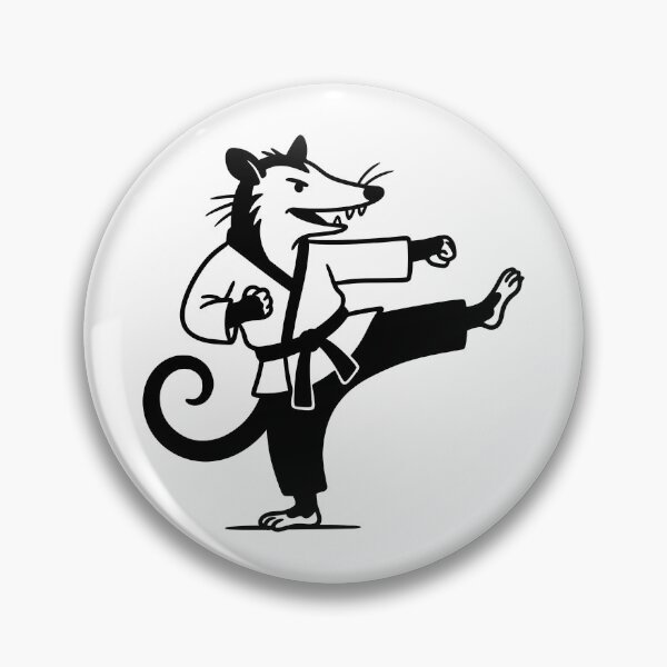 Item preview, Karate-practicing opossum designed and sold by Surprised Hen.
