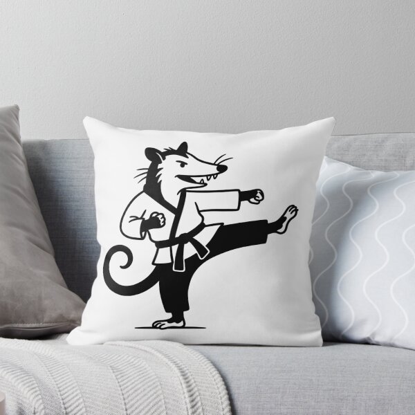 Item preview, Karate-practicing opossum designed and sold by Surprised Hen.
