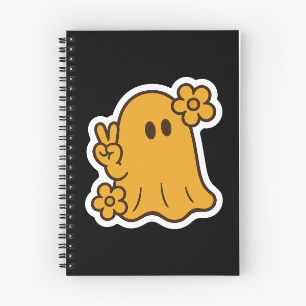 Item preview, Cute Retro Groovy Ghost with Daisy Flowers designed and sold by Vision Crafted.