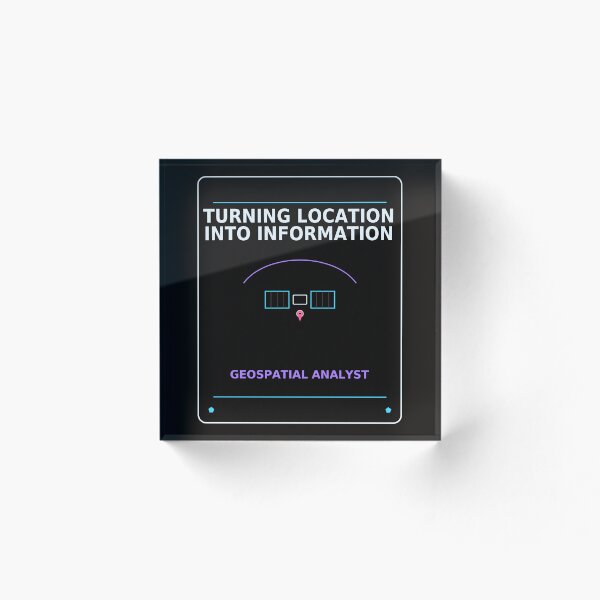 Aperçu de l'œuvre Transformer la localisation en information – Analyste géospatial créée et vendue par MiSuPa Studio.