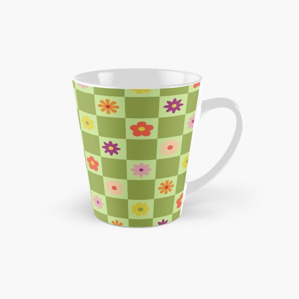 Item preview, Y2K Ditsy Flower Checks – Whimsical Mod Botanical Checkerboard Pattern designed and sold by Frohyou.