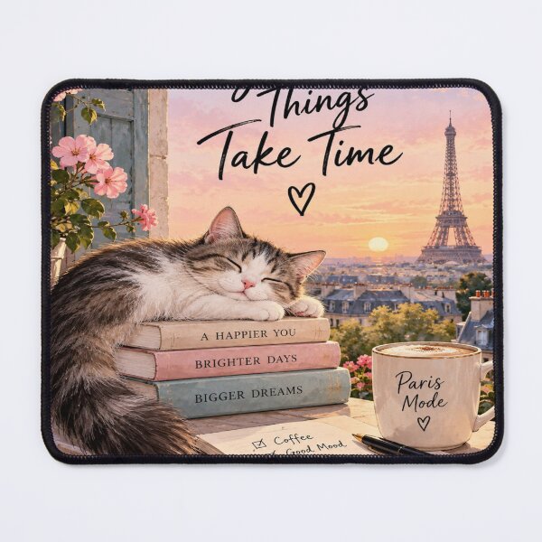 Item preview, Good Things Take Time in Paris designed and sold by DaryaArtFrance.