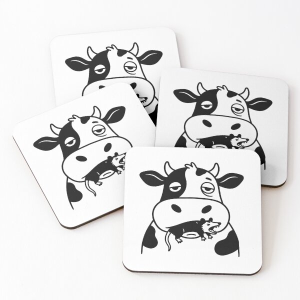 Item preview, A cow chewing an opossum designed and sold by Surprised Hen.