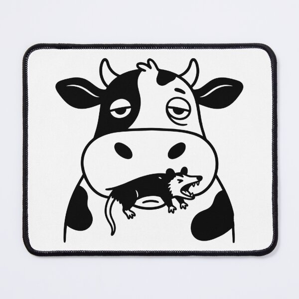 Item preview, A cow chewing an opossum designed and sold by Surprised Hen.