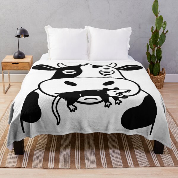 Item preview, A cow chewing an opossum designed and sold by Surprised Hen.