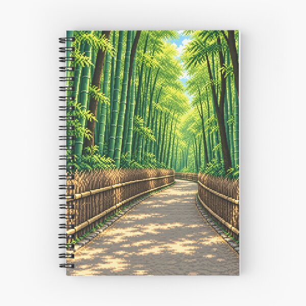 Item preview, Arashiyama Bamboo Grove Day Pixel Art designed and sold by sabusabu78.
