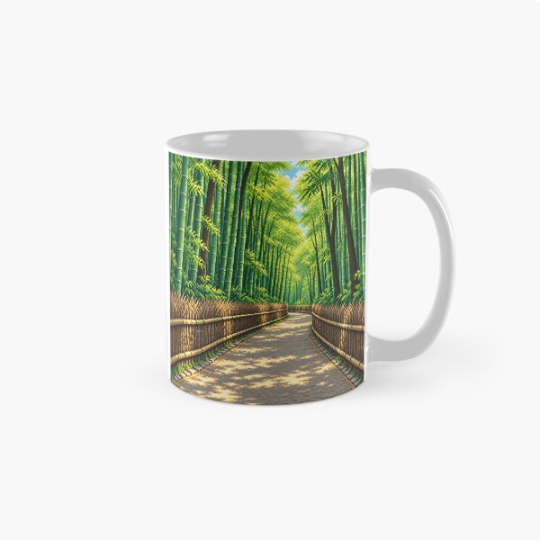 Item preview, Arashiyama Bamboo Grove Day Pixel Art designed and sold by sabusabu78.