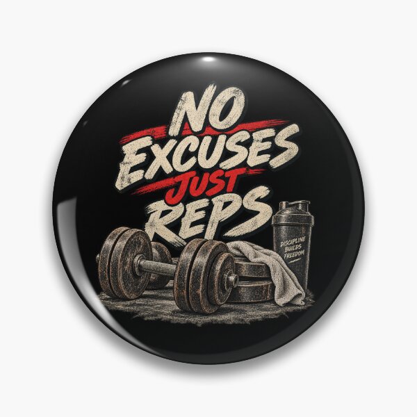 Item preview, No Excuses Just Reps Vintage Gym designed and sold by Numerous-Niches.