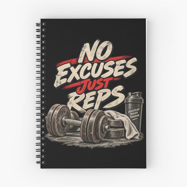 Item preview, No Excuses Just Reps Vintage Gym designed and sold by Numerous-Niches.