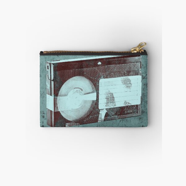 Item preview, Blue-Green Weathered VHS Cassette Faded Label Vintage Media designed and sold by Ghoul Enterprises.