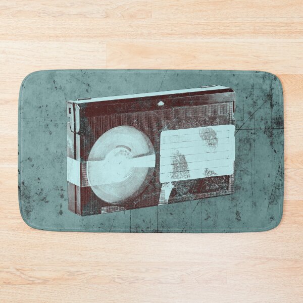 Item preview, Blue-Green Weathered VHS Cassette Faded Label Vintage Media designed and sold by Ghoul Enterprises.