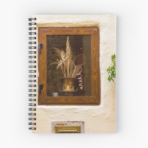Item preview, Wooden Framed Window Display With Dried Flowers In Ornate Vase And Exterior Plant designed and sold by Nmallia.