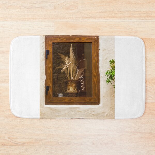 Item preview, Wooden Framed Window Display With Dried Flowers In Ornate Vase And Exterior Plant designed and sold by Nmallia.