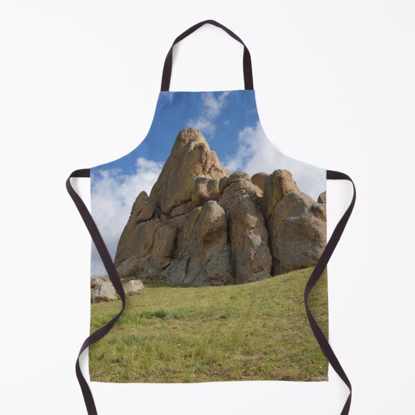Item preview, Weathered Rock Pinnacle on a Grassy Slope Beneath Blue Sky designed and sold by seunghus.