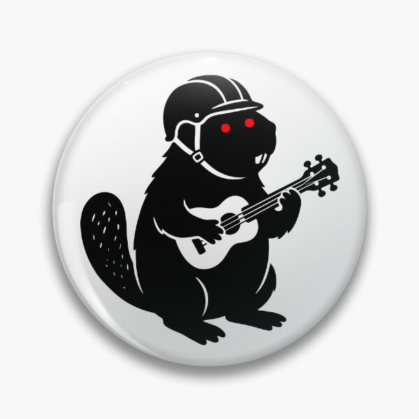 Item preview, A beaver playing the ukulele designed and sold by Surprised Hen.
