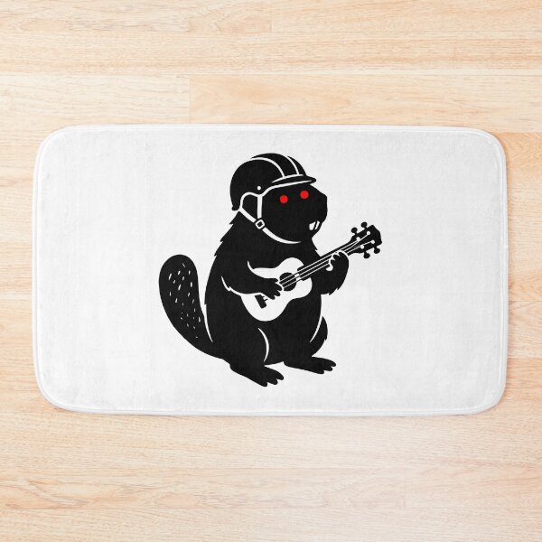 Item preview, A beaver playing the ukulele designed and sold by Surprised Hen.