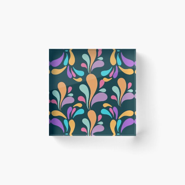 Item preview, Colorful Abstract Paisley Drops Surface Pattern designed and sold by ​Jyoti Digital Artist.
