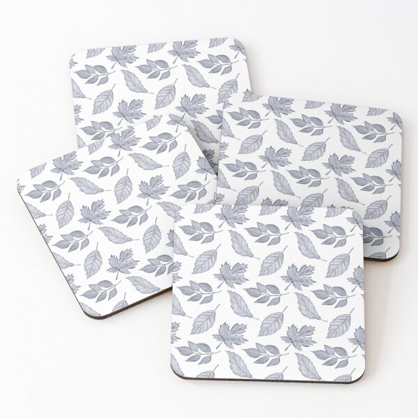 Item preview, Slate Blue Maple Leaf Pattern | Minimalist Botanical Art designed and sold by ​Jyoti Digital Artist.