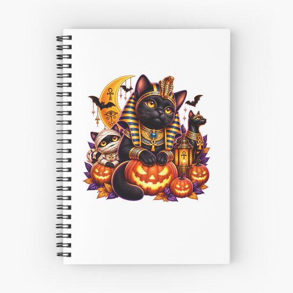 Item preview,  Egyptian Pharaoh Cat Halloween Neon Pumpkin designed and sold by kimo55.