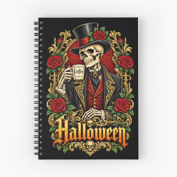 Item preview, Victorian Skeleton Coffee Lover Halloween designed and sold by Lombardino.