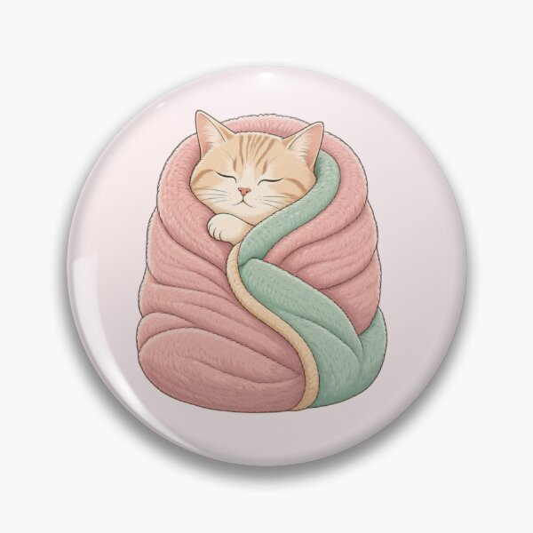 Item preview, Sleeping Kitten Wrapped in Pink Blanket Cute Cozy Cat designed and sold by Safe Haven Pets.