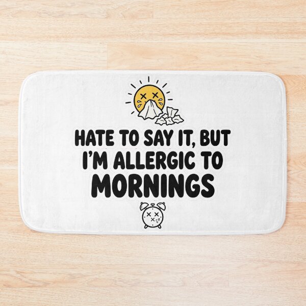 Item preview, Funny Allergic To Mornings Groovy Tee designed and sold by Tininai.