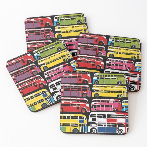 Artikelvorschau, Londoner Bus-Pop-Art – Bunte Doppeldeckerbus-Kollektion entworfen und verkauft von Arteque.