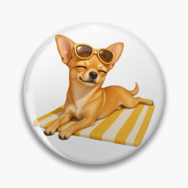 Item preview, Cute Chihuahua Sunbathing  with Sunglasses designed and sold by DelightfulUK.