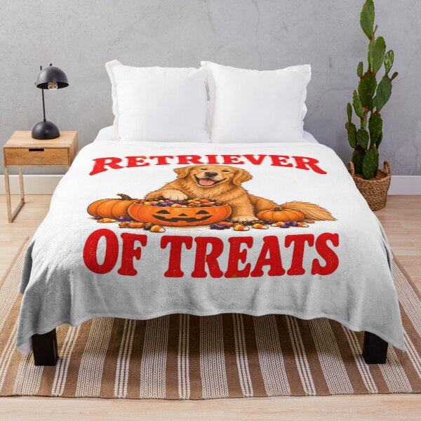 Item preview, Retriever of Treats Golden Retriever Halloween designed and sold by AhmedAlbb.